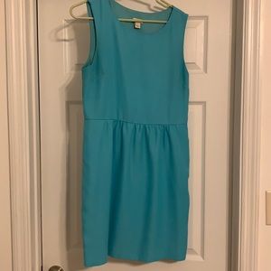 Baby blue jcrew dress with pockets